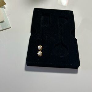Elegant 14 k yellow Gold and Pearl Earrings from Italy